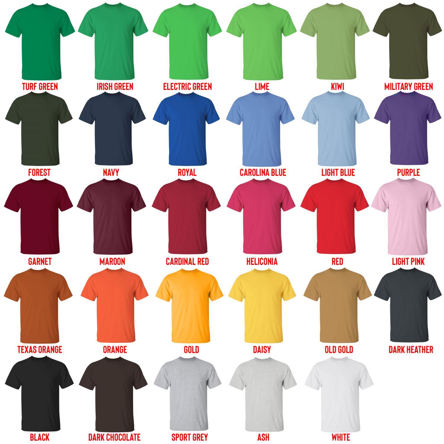 t shirt color chart - One Punch Man Gifts