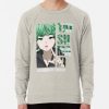 ssrcolightweight sweatshirtmensoatmeal heatherfrontsquare productx1000 bgf8f8f8 3 - One Punch Man Gifts
