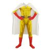 Anime ONE PUNCH MAN Costume Saitama Cosplay Male Men Boys Halloween Jumpsuit Outfits with Cloak Cape 1 - One Punch Man Gifts