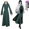 Anime One Punch Man Cosplay Fubuki Costumes Wanpanman Adult Halloween Carnival Party Green Dress Girls Dress 1 - One Punch Man Gifts