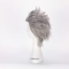 ONE PUNCH MAN GAROU Cosplay Wig Short Mixed Silver Grey Curly Heat Resistant Synthetic Hair Wig 3 - One Punch Man Gifts
