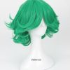 One Punch Man Senritsu No Tatsumaki Cosplay Wig Green Curly Heat Resistant Synthetic Hair Wig Wig 2 - One Punch Man Gifts